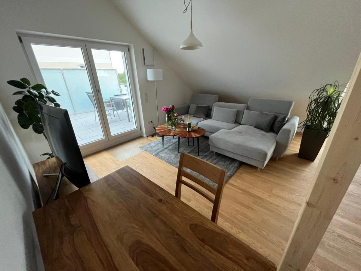 Traumhafte Neue Dachterrassenwohnung Am Soyener See ภายนอก รูปภาพ